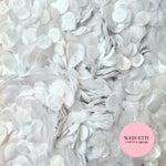 Shimmer Pearl White - 1.5cm Biodegradable Circles