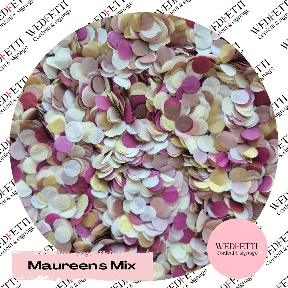 Slow falling paper Confetti - Maureen's Mix