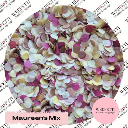 Slow falling paper Confetti - Maureen's Mix