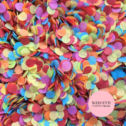 Slow falling paper Confetti - Colour Party Mix