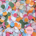 Circles Large 2.5cm Biodegradable - Light Fruit Salad Party Mix