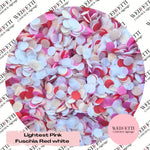 Slow Falling Paper Confetti - Lightest Pink, FUSCHIA, Red & White