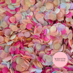 Slow falling paper Confetti - Pastel + Fuschia + Peach