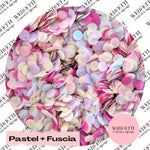 Slow falling paper Confetti - Pastel + Fuschia