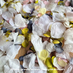 Petal Confetti hydrangea - White Green Dusty Blue lemon blush