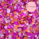 Slow falling paper Confetti - Electric Fuschia Orange Pink
