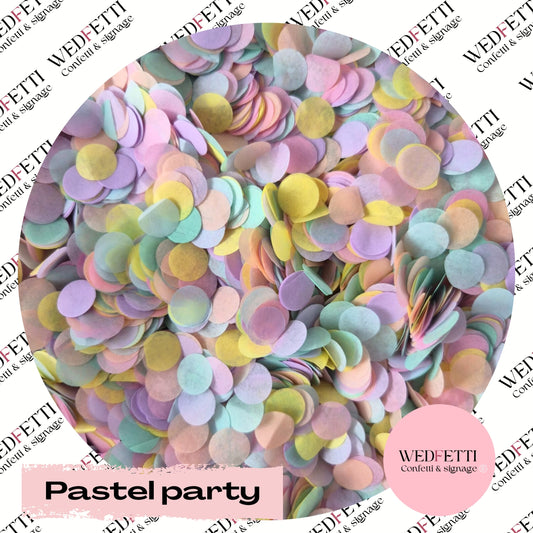 Slow falling paper Confetti - Pastel Party mix