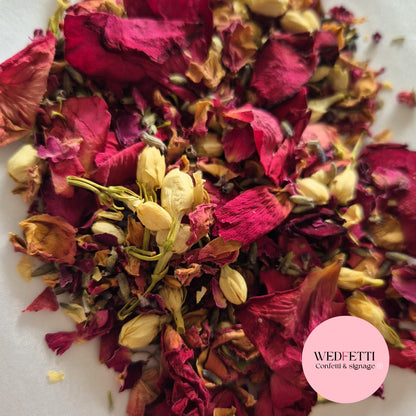 Rose petals + Jasmine buds & Lavender
