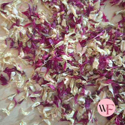 Natural Cornflower & Delphinium mix