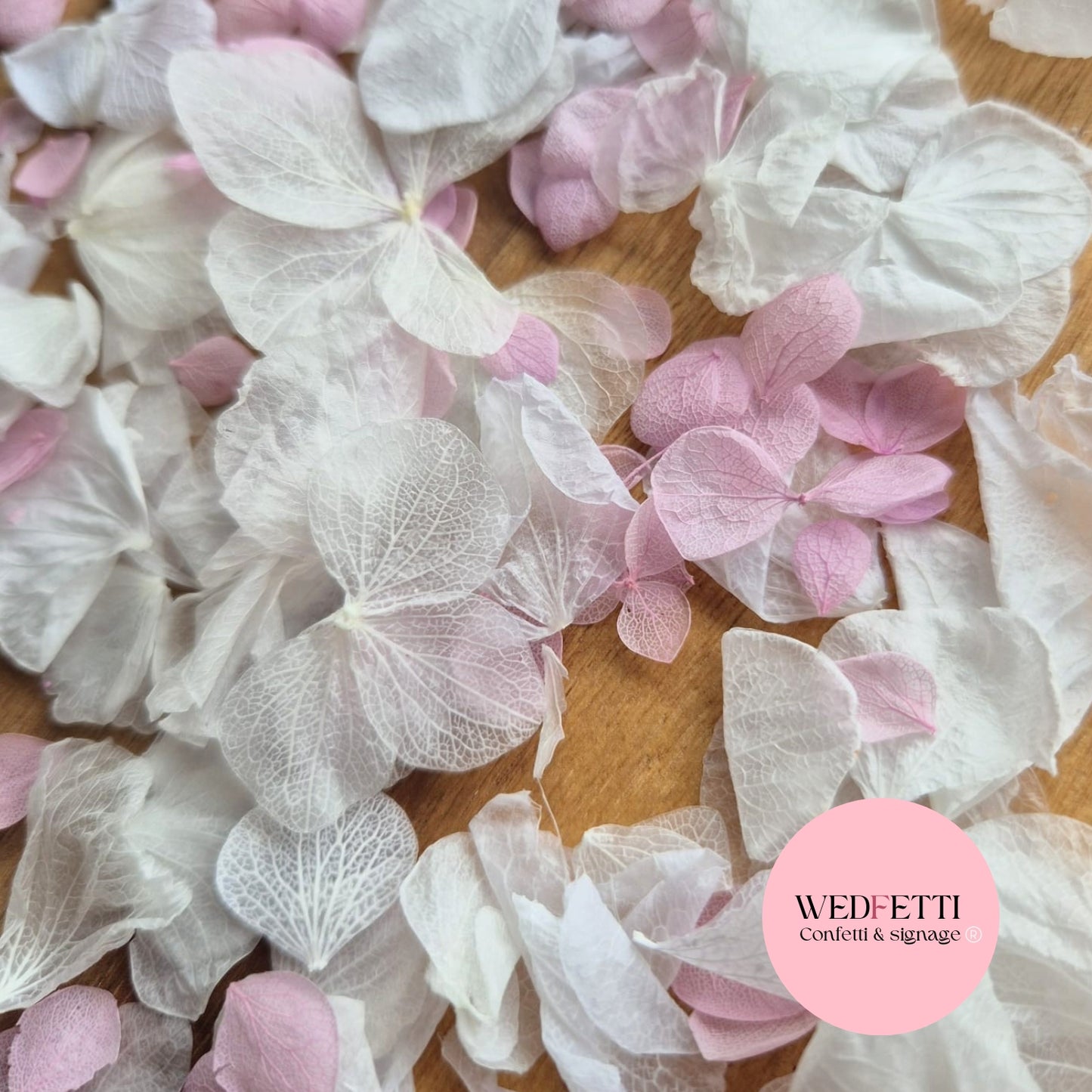 Petal Confetti hydrangea - Dusty Pink White Hydrangea Mix