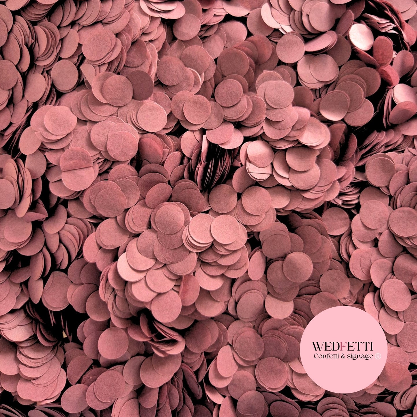 Slow falling paper Confetti - Mahogany Wine