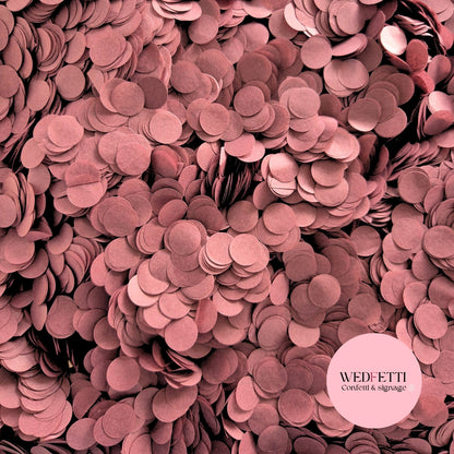 Slow falling paper Confetti - Mahogany Wine