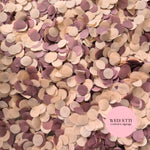 Slow falling paper Confetti - Mahogany Burnt Peach