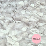 Shimmer Pearl White - 1.5cm Biodegradable Circles