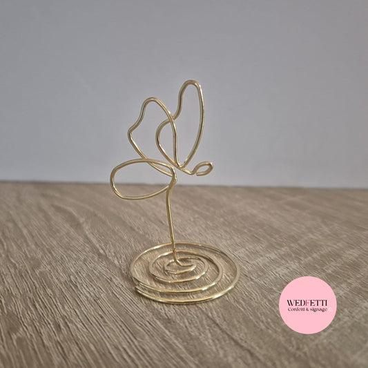 Butterfly metal sign stand