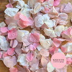 Petal Confetti hydrangea - Dusty Pink Rose Pink Light Ivory