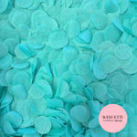 Circles Large 2.5cm Biodegradable -  Turquoise