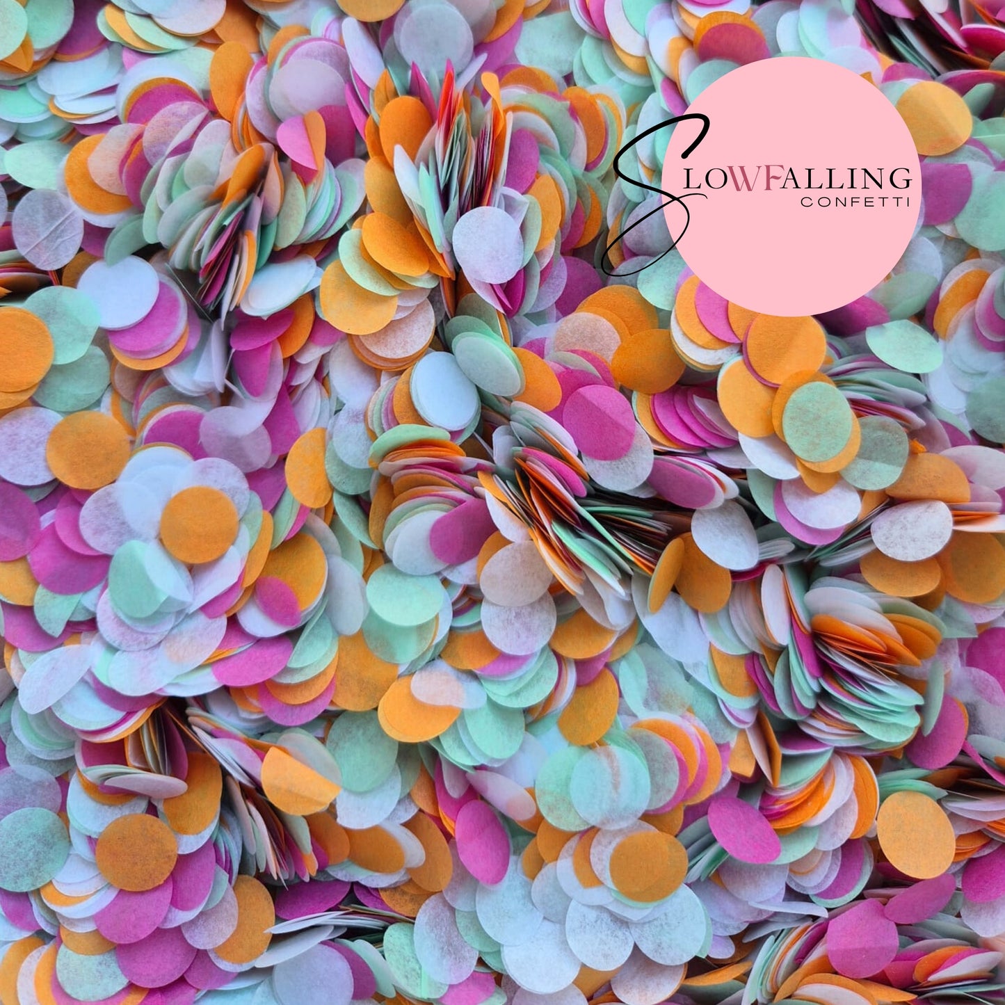 Slow falling paper Confetti - Mint Fruit Salad