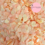 Slow falling paper Confetti - Ivory Peach
