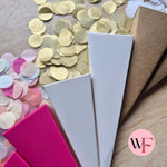 Paper Confetti hearts 1.5cm - Black