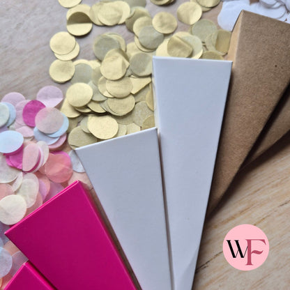 Paper Confetti hearts 1.5cm - Black