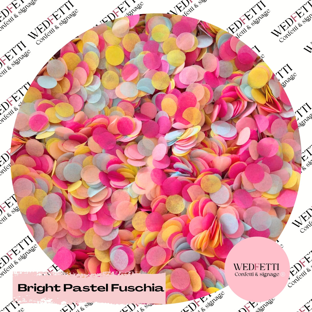 Slow falling paper Confetti - Bright Pastel Fuschia