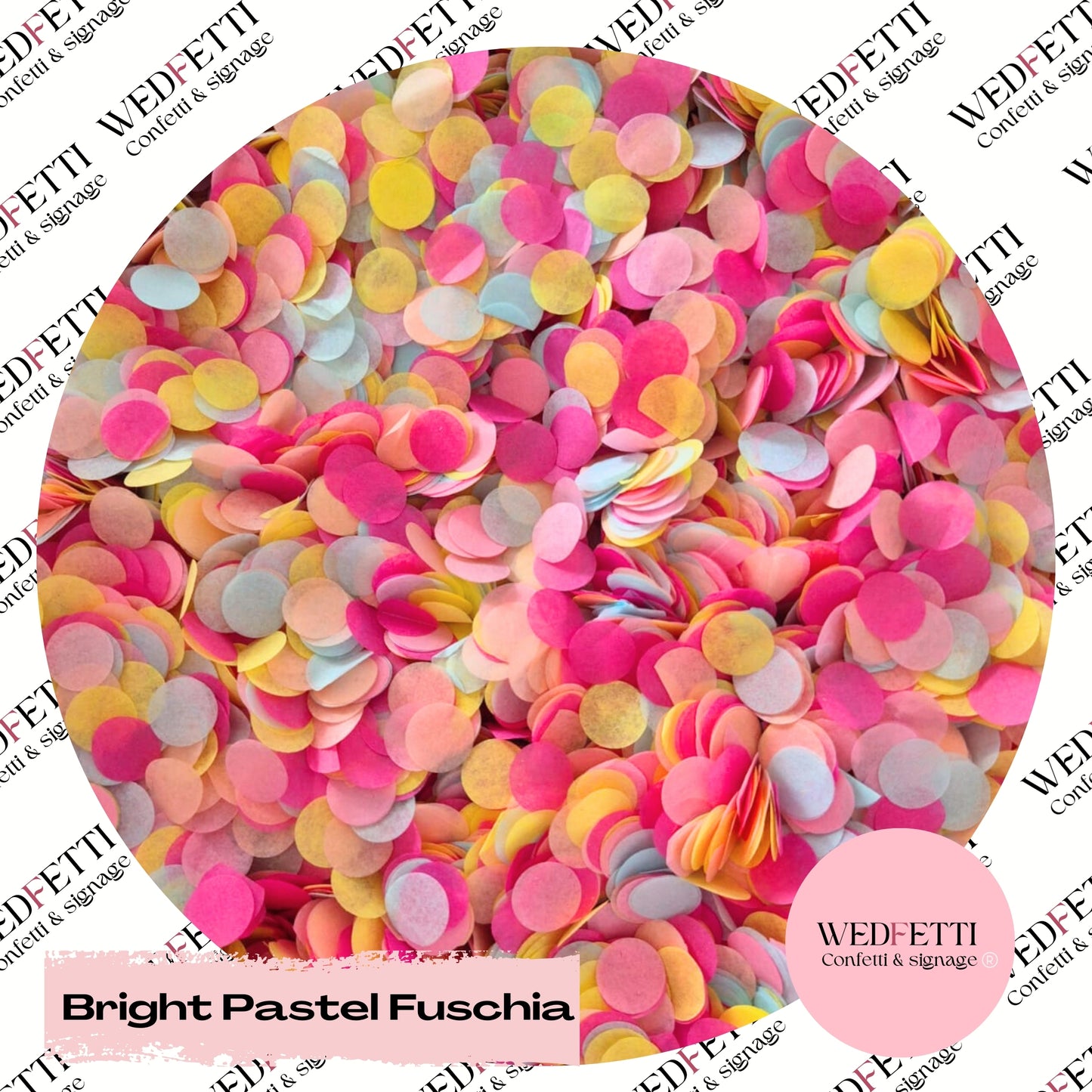 Slow falling paper Confetti - Bright Pastel Fuschia