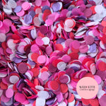 Slow falling paper Confetti - Plum Red Purple Berry