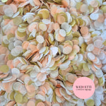 Slow falling paper Confetti - Gold peach white mix