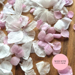 Petal Confetti hydrangea - Dusty Pink White Hydrangea Mix