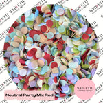 Slow falling paper Confetti - Neutral Party Mix Red