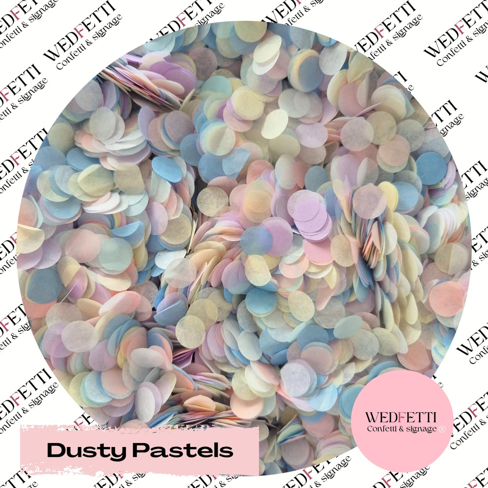 Slow falling paper Confetti - Dusty Pastels