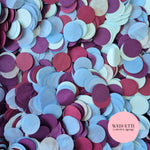 Circles Large 2.5cm Biodegradable - 2 Blue Purple Burgundy