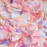 Petal Confetti hydrangea - Double pink pastel peach