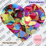 Biodegradable paper Confetti hearts - Party Classic