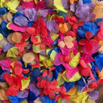 Petal Confetti hydrangea - Electric Party + Red FlutterFly Petals