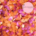 Slow falling paper Confetti - Fuschia Orange