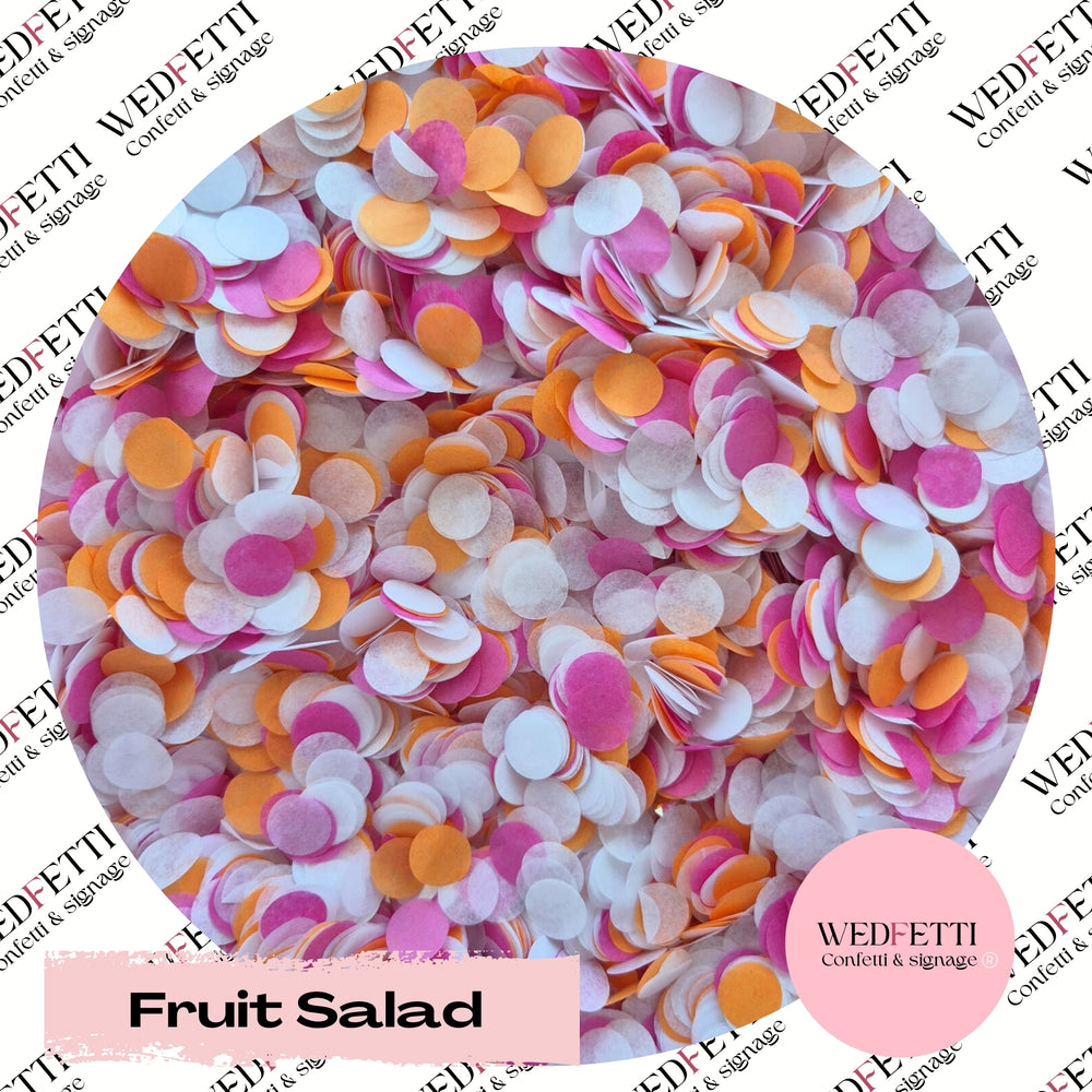 Slow falling paper Confetti - Fruit Salad