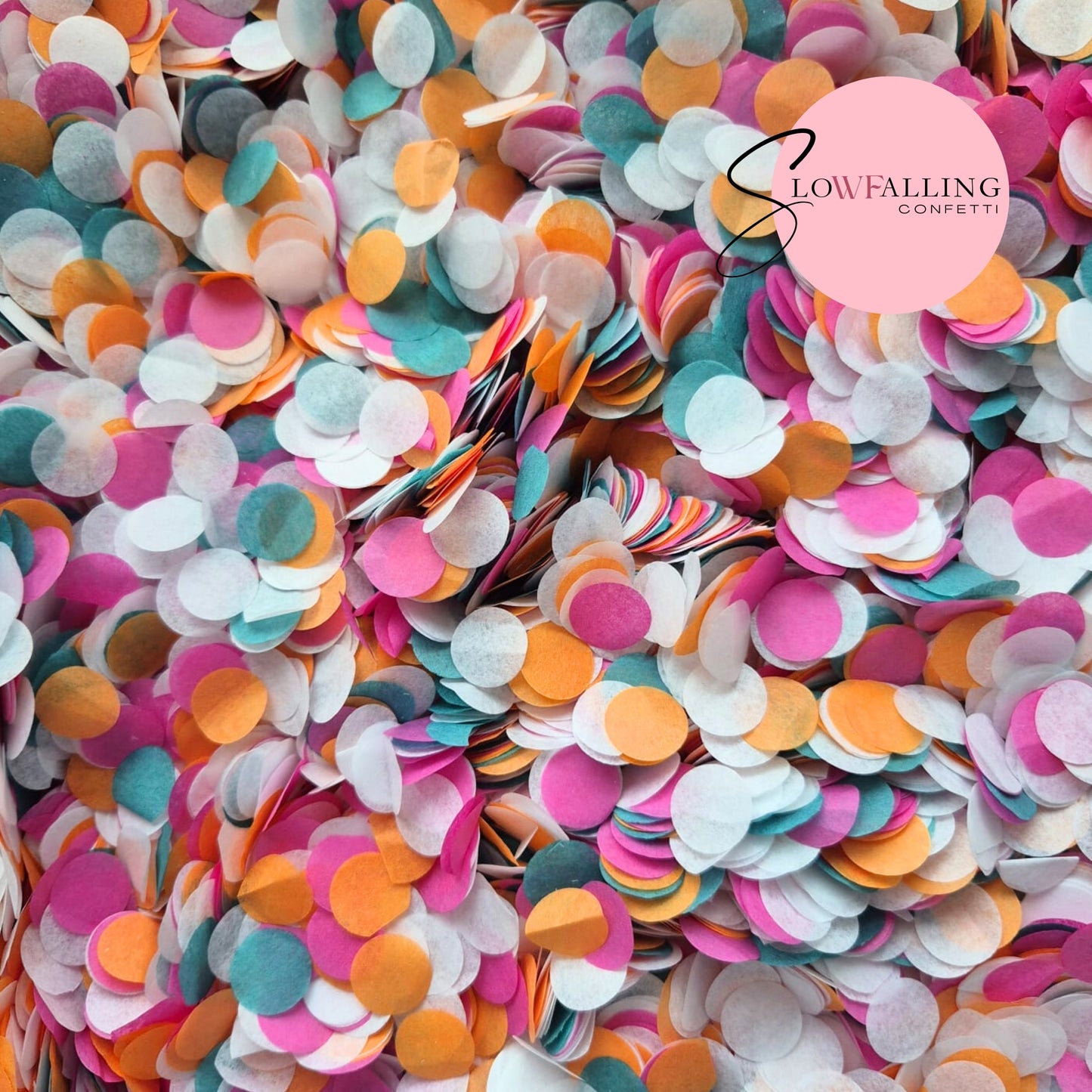 Biodegradable paper Confetti - Turquoise Fruit Salad