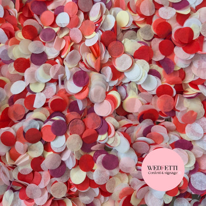 Slow falling paper Confetti - Strawberry Plum