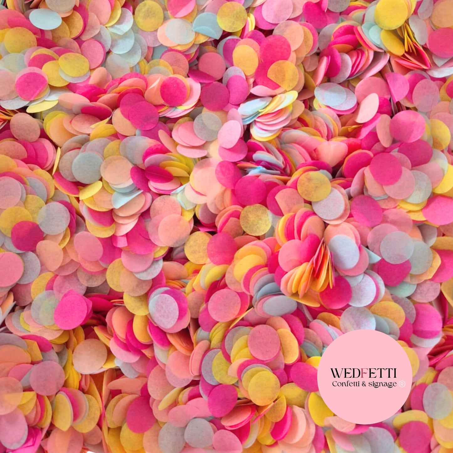 Slow falling paper Confetti - Bright Pastel Fuschia