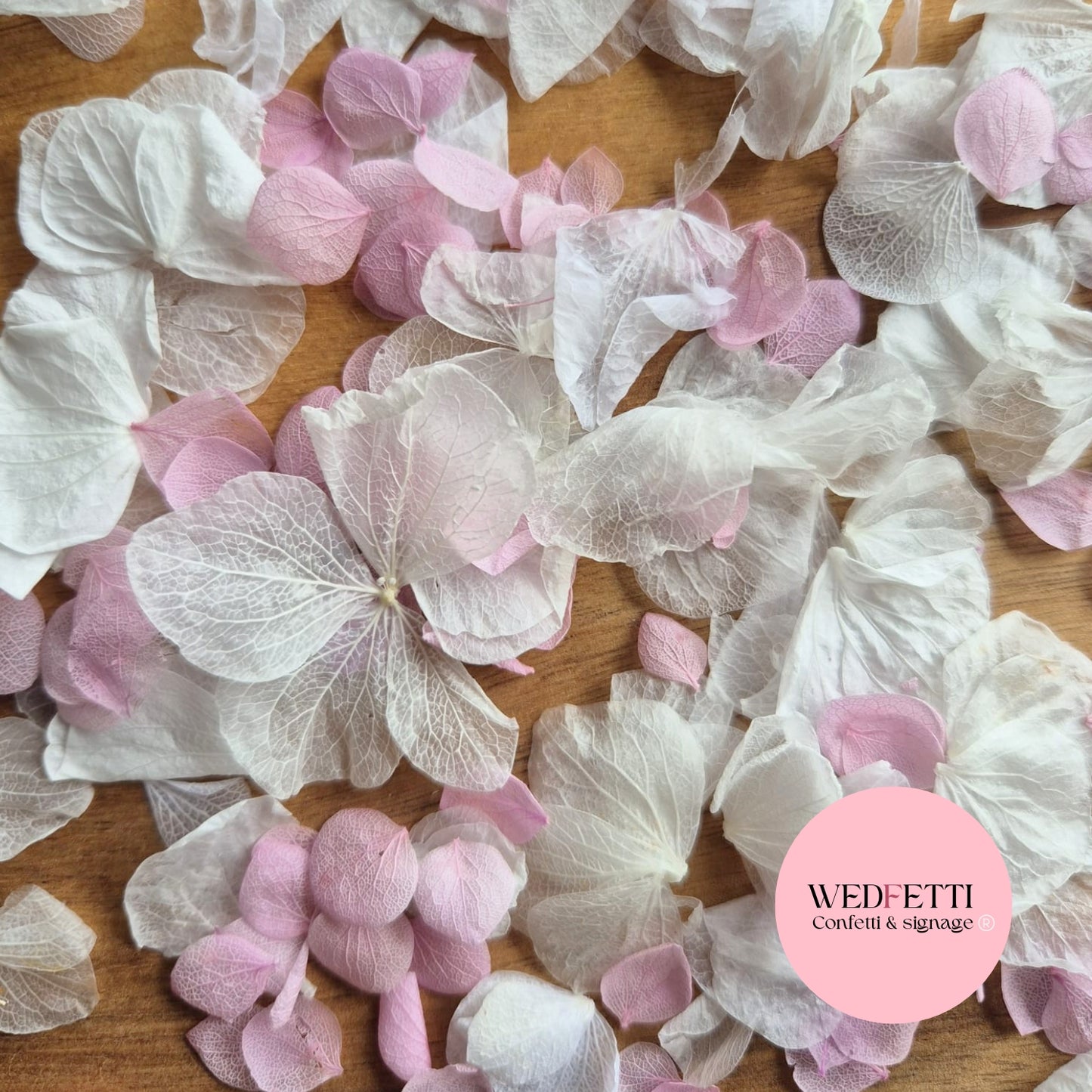 Petal Confetti hydrangea - Dusty Pink White Hydrangea Mix