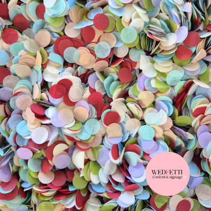 Slow falling paper Confetti - Neutral Party Mix Red