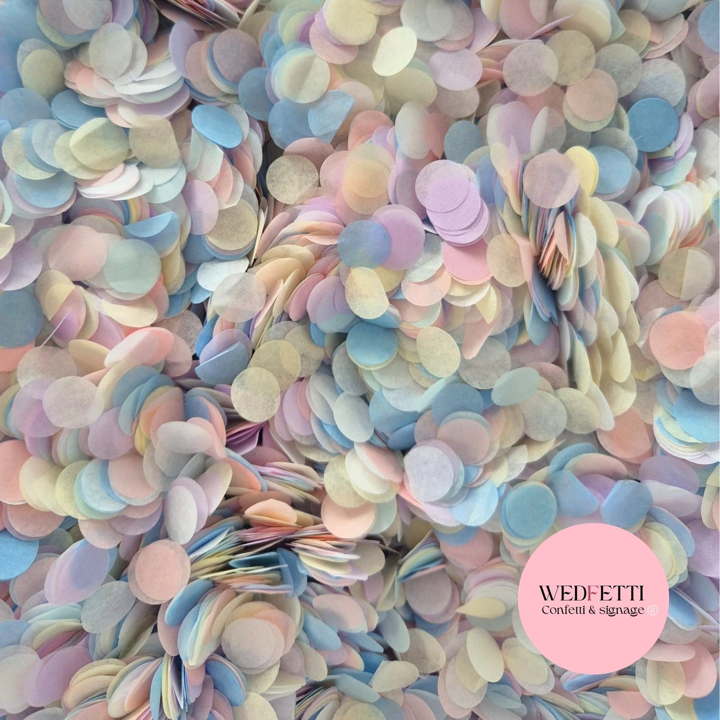 Slow falling paper Confetti - Dusty Pastels