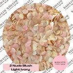 Slow falling paper Confetti - 2 Nude Blush Light Ivory