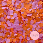 Slow falling paper Confetti - Rose Pink Orange