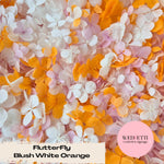 FlutterFly® Petal Confetti - Blush White Orange