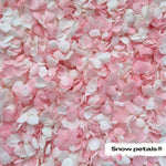 Snow Petal Confetti® - Double Pink White