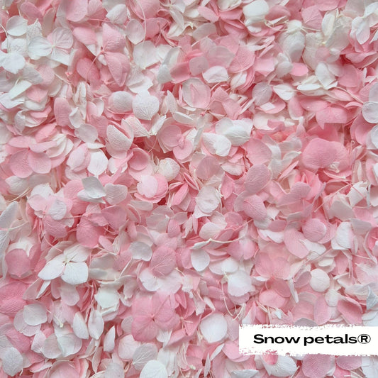 Snow Petal Confetti® - Double Pink White