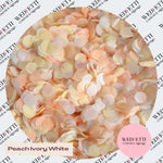 Slow falling paper Confetti - Peach Ivory White